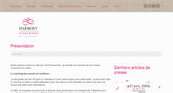 Desktop Screenshot of harmony-coaching.fr